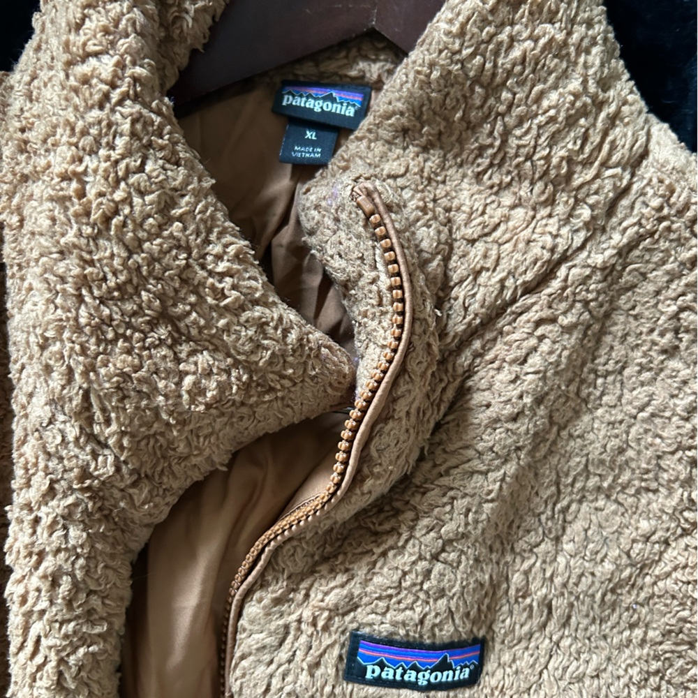 Patagonia Womens Los Gatos Full Zip Fleece Vest Size XL Brown Cozy Gorpcore - Picture 3 of 11